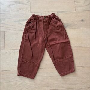 Zara toddler rust color pants, size 3Y